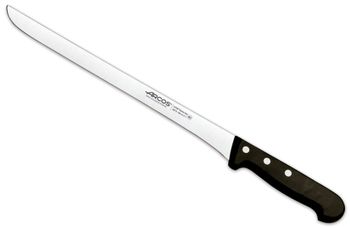 Cuchillo jamonero de acero inoxidable nitrum 280 mm mango negro
