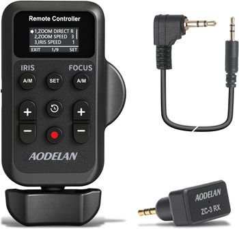 Controlador de Zoom de Control remoto para videocámara inalámbrica actualizado para Canon Sony lente Zoom Focus IRIS grabación controlador de cámara de vídeo