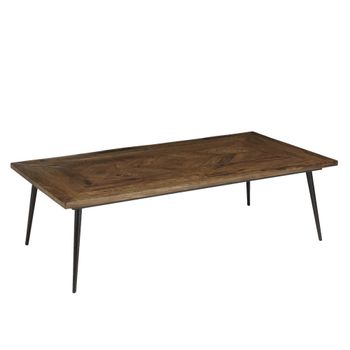 Mesa de centro rectangular de 135x70cm.