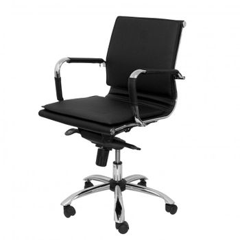 Piqueras y Crespo Yeste Sillón Confidente Giratorio Similpiel Negro