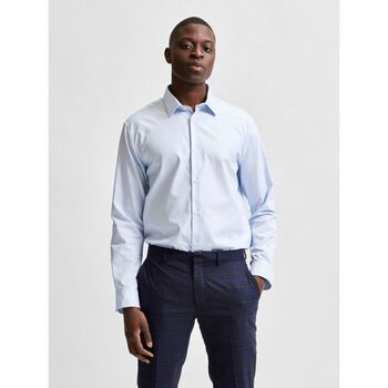 Selected Camisa manga larga 16080200 FILIP ETHAN-LIGHT BLUE para hombre