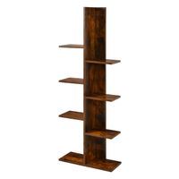 costway libreria de 8 estantes estanteria independiente soporte de exhibicion para libros y plantas para sala de estar estudio dormitorio