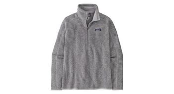 Jersey de mujer patagonia better sweater 1 4 zip fleece grey