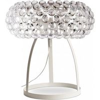 lampara de mesa - lampara de salon botones de cristal - grande - savoni  transparente