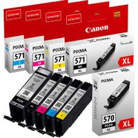 original multipack canon pixma mg5700 printer ink cartridges 5 pack -0331c001