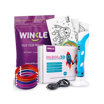 Pack Bolígrafo 3D Winkle con Plantillas y Filamento