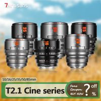 lente de cine 7artisans s35 frame 101625355085mm t21 hope prime compatible con fx30 red gh9 gh5 xt5 xt4 xt50 a7m4 a7r5 rf