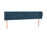 vidaxl cabecero de terciopelo azul oscuro 183x23x7888 cm