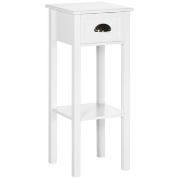 Mesa auxiliar 30x30x75 cm white