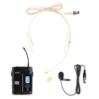 microfono power dynamics pd220bp inalambrico uhf con 2 microfonos