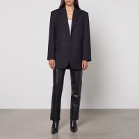 anine bing sara crepe blazer - m