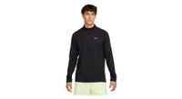 camiseta negra de media cremallera nike dri fit stride para hombre