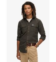 superdry para hombre m4010723a camisa flannel work verde xxl casual manga larga algodon organico sostenible