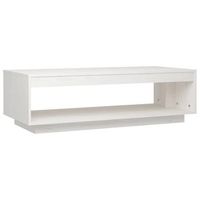 mesa de centro 50x110x335 cm madera - blanco