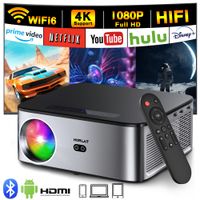 proyector android horlat 35000 lumenes 4k decodificacion de video y audio 8k cine en casa enfoque automatico keystone wifi 5g proyector portatil