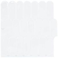 loseta de pluma 50 uds blanco 30 x 30 cm poliuretano y pet vidaxl