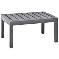 mesa de jardin de plastico moca 78x55x38 cm vidaxl