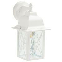lampara de pared de metal blanco 30 cm aplique farol tradicional exterior findon