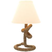 lampara de mesa 28x28x50 cm beige