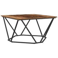 mesa de cafe - mesa de centro - mesa baja madera envejecida 80 x 80 x 45 cm