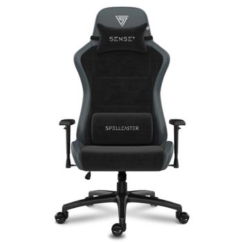 SENSE7 Spellcaster FUKU XL PU Silla Gaming Ergonómico Ajustable Soporte Lumbar Negra