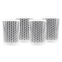 set de 4 vasos de agua en vidrio transparente 50 cl