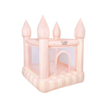 Castillo Hinchable Pvc Con Hinchador Rosa