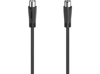 Cable de antena - Hama 205053, Coaxial, 90 dB, 3 m, Negro