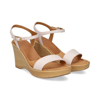 Unisa Sandalias Cuña Mujer - Blanco Talla 39
