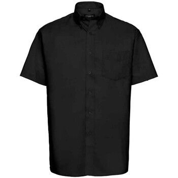 Russell Collection Camisa manga corta Oxford para hombre