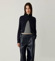 laagam para mujer m3524 cardigan halsey marino l casual viscosa