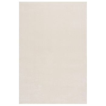 Alfombra De Pelo Largo Color Crema Y Blanco, 240 X 340 Cm, Poliéster Vidaxl