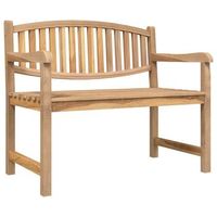 banco de jardin madera maciza de teca 114x59x87 cm vidaxl