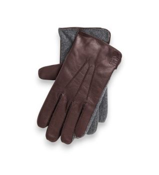 Polo Ralph Lauren para hombre. 449840359002 Guantes de Piel Hybrid marrón (L), Casual, Clásico