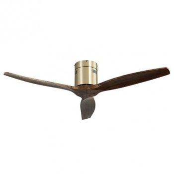 Fabrilamp Aguilon Ventilador de Techo y Mando 39W Cuero/Roble