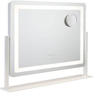 Espejo Tocador Banda Led Flamingueo 3 Modos Luz Regulable 58x54x12cm