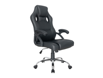 SILLA DE OFICINA ERGONOMICA EQUIP COLOR NEGRO RECUBRIMIENTO PU DE ALTA CALIDAD DISE??O 651016