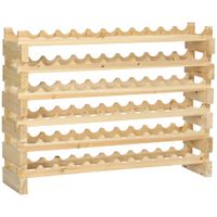 botellero para vino 114x28x85 cm madera natural