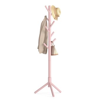 Perchero de Madera Maciza, Rosa Jalea