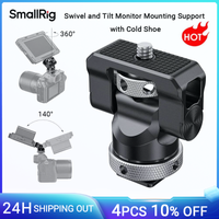 soporte de montaje para monitor de campo smallrig con zapata fria y tornillo de 14 pulgadas para monitor de 57 pulgadas con giro de 360 grados y inclinacion de 140 grados