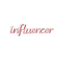 iluminacion led decorativa de plastico influencer rosa 50x16x2 cm