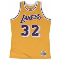 mitchell and ness camiseta tirantes nba swingman jersey 20 los angeles lakers 198485 magic johnson para hombre
