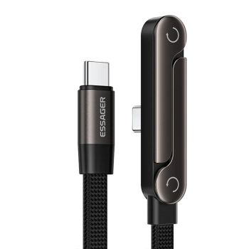 Cable MENSAJE ES-X78 5A 100W de Tipo C a Tipo C,carga rápida,transmisión de datos,línea de núcleo de cobre engrosada,1M