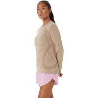 asics camisa manga larga road para mujer