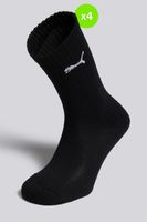 calcetines altos deporte puma pack 4 negra talla m