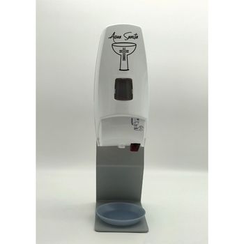 Dispensador Automático Para Agua Bendita De Sobremesa. Diseño 2 Logo Color Negro