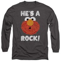 sesame street camiseta manga larga hes a rock para mujer