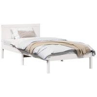 estructura de cama 100 x 200 cm madera maciza de pino vidaxl
