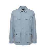 ecoalf para hombre mcmgajksahar0753s25-345 chaqueta sahara azul m casual algodon sostenible
