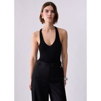 liu jo blusa body con inserto en encaje para mujer